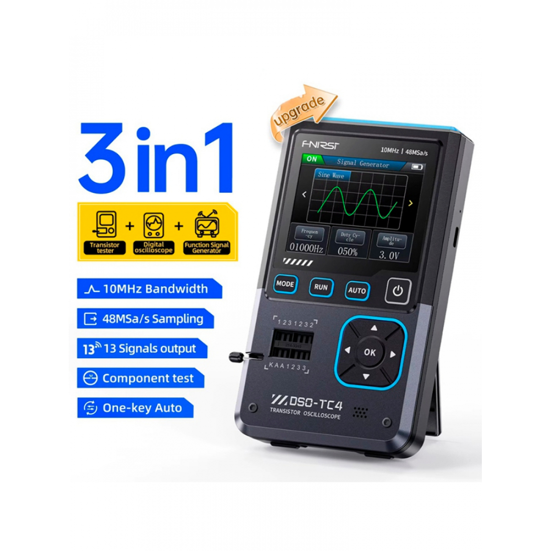 Многофункциональный портативный осциллограф FNIRSI DSO-TC4