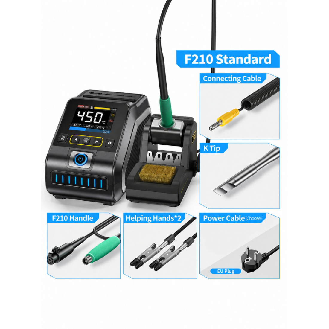 Паяльная станция FNIRSI DWS-200 F210 200W