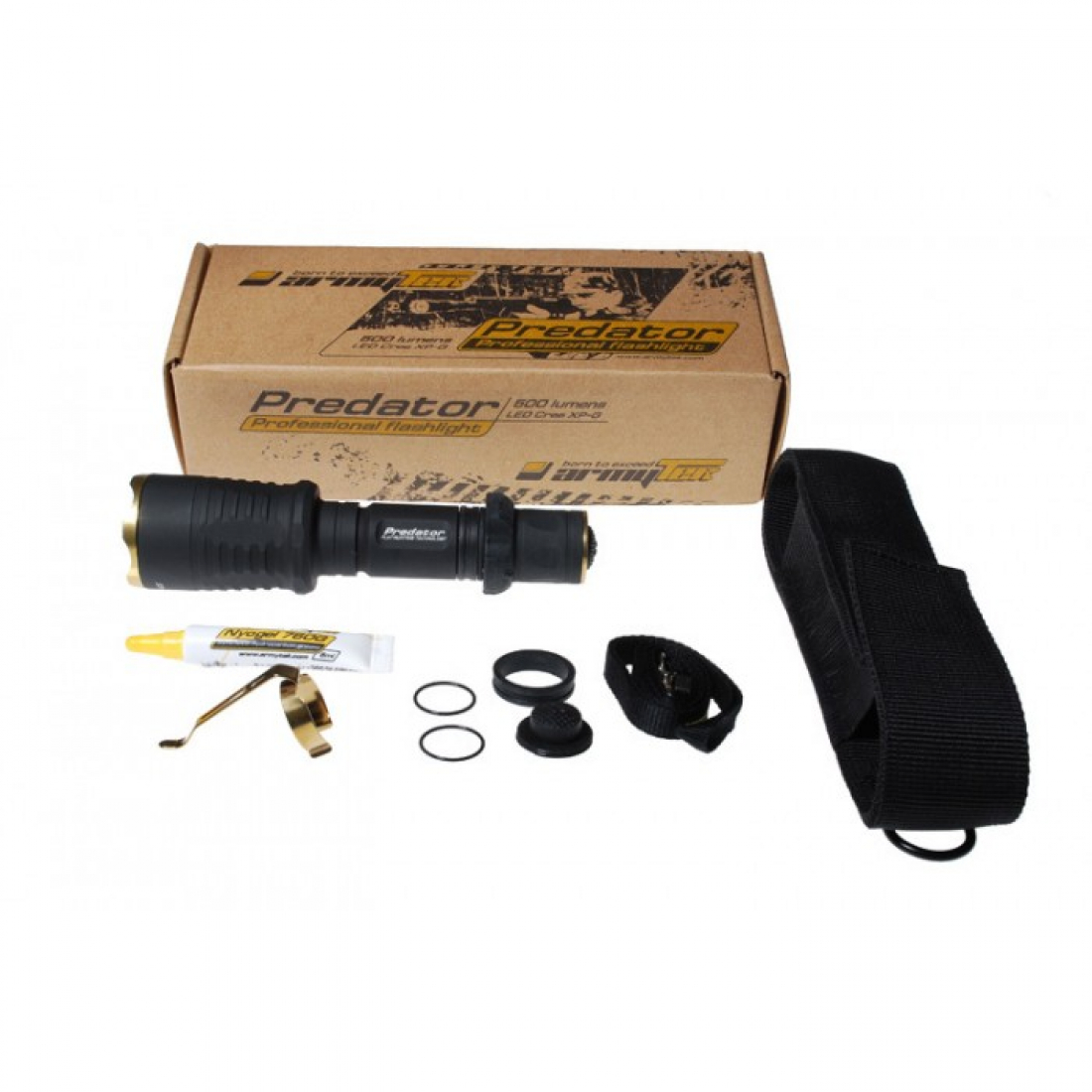 Фонарь Armytek Predator v3 XP-E2, 210 лм / красный свет