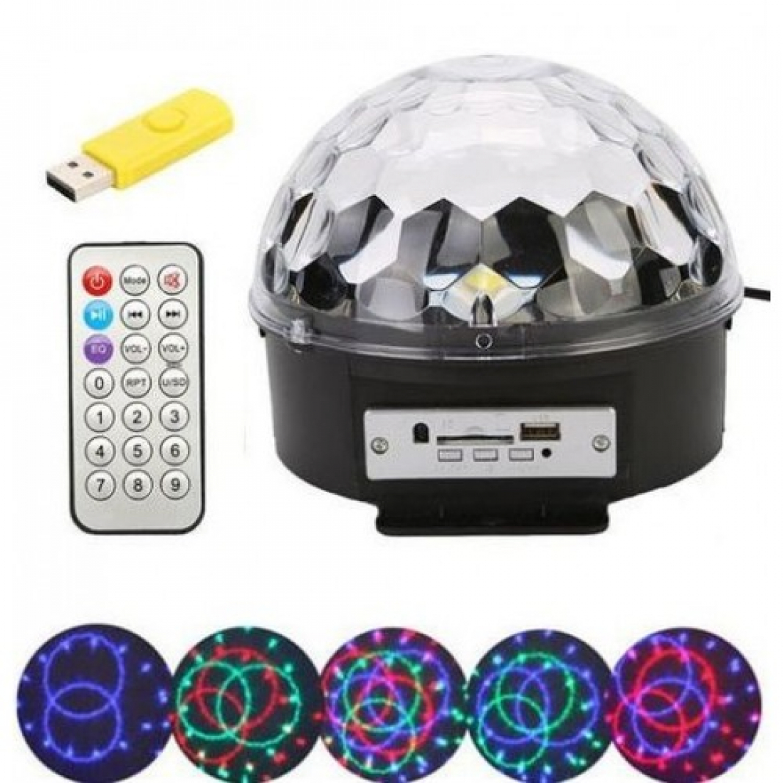 Проектор диско шар c MP3 плеером LED Ball Light с Bluetooth