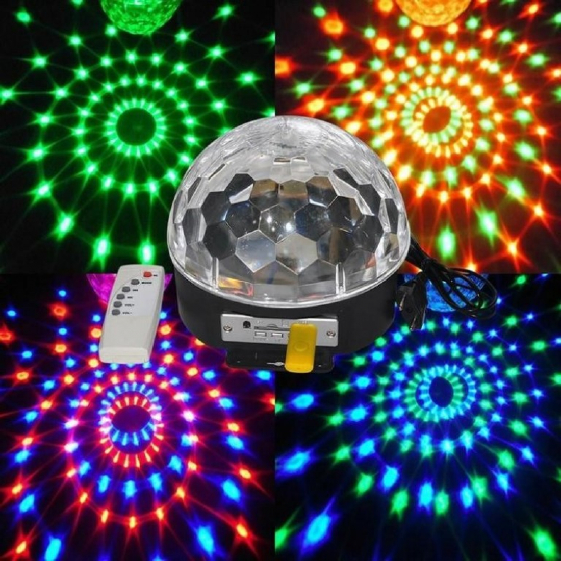 Проектор диско шар c MP3 плеером LED Ball Light с Bluetooth