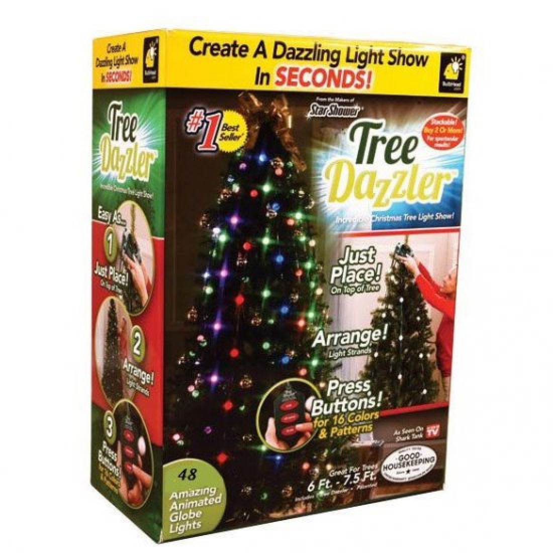 Конусная новогодняя гирлянда Tree Dazzler 48 шт