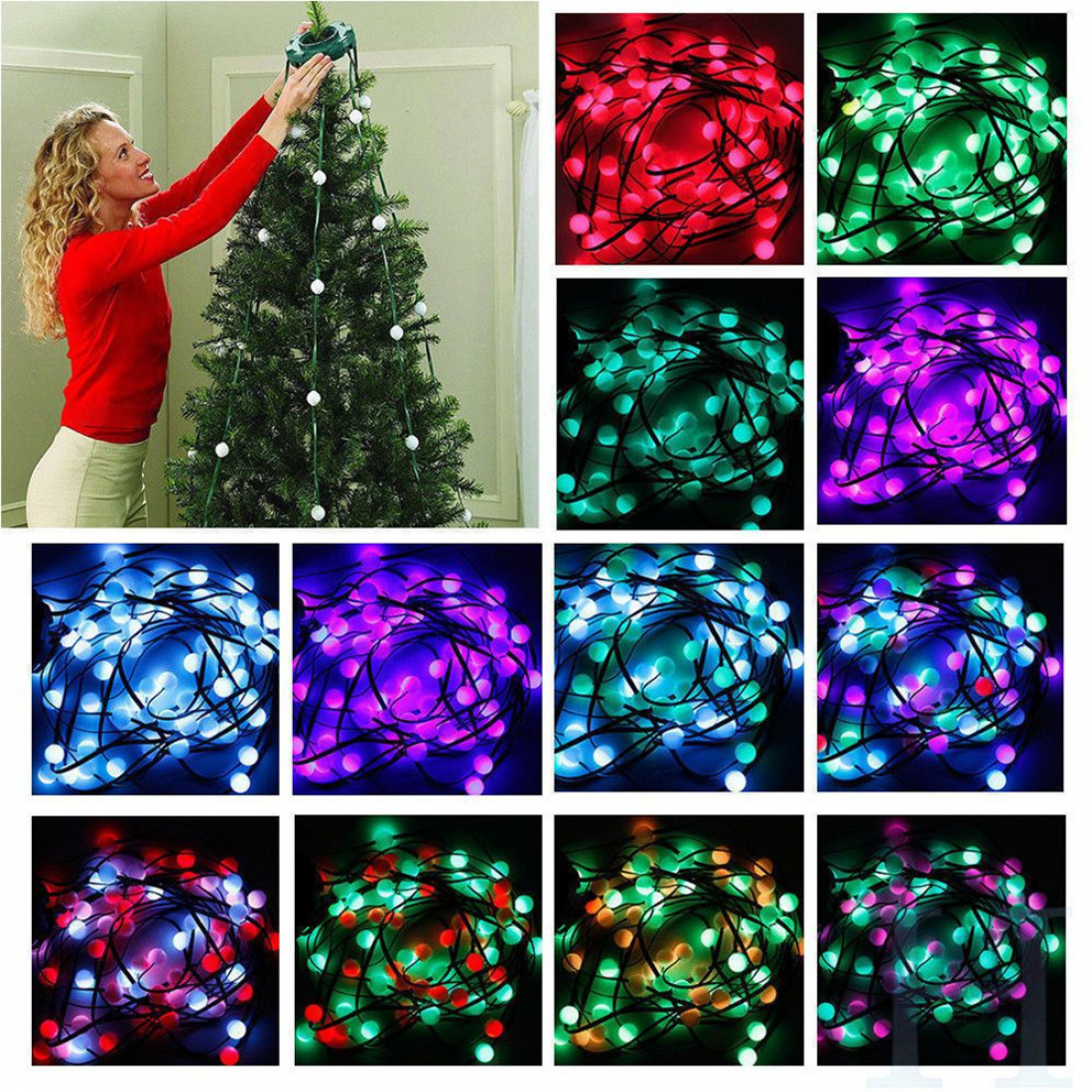 Конусная новогодняя гирлянда Tree Dazzler 64 шт