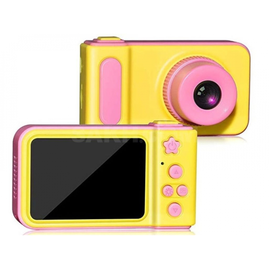 Детский фотоаппарат D601 желто - розовый