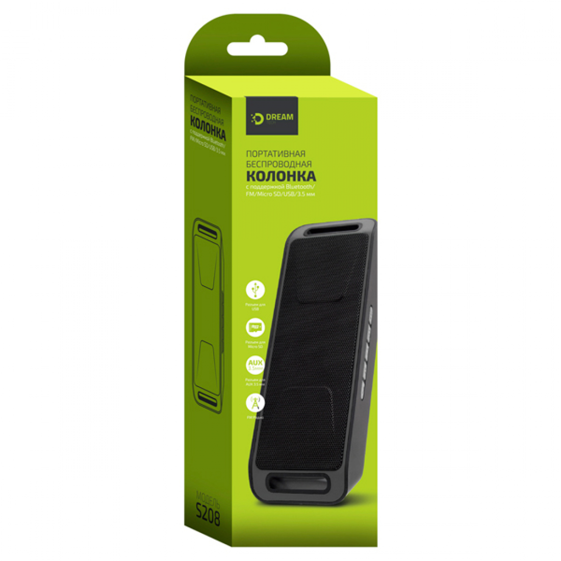 Беспроводная колонка Dream DRM-S208-01 черный