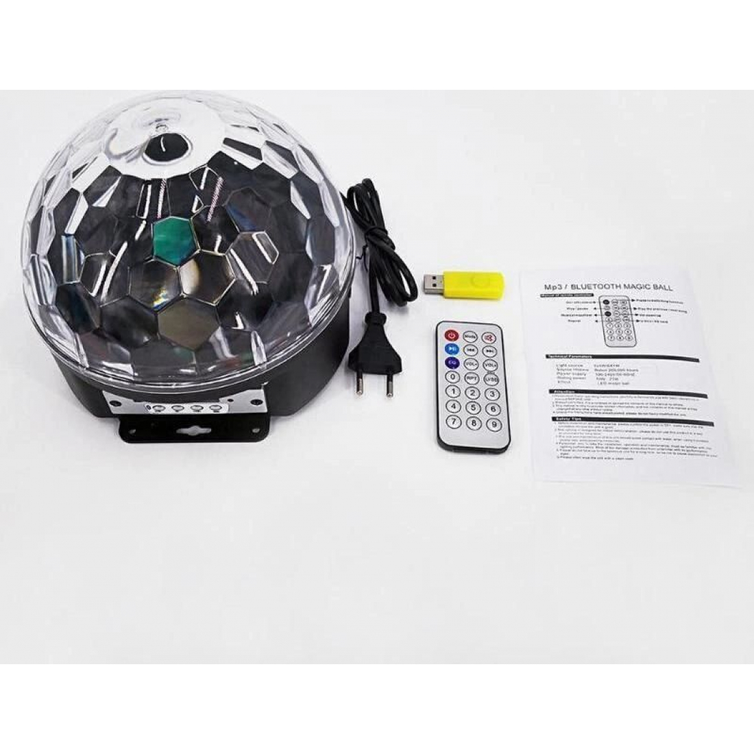Проектор диско шар c MP3 плеером LED Ball Light с Bluetooth